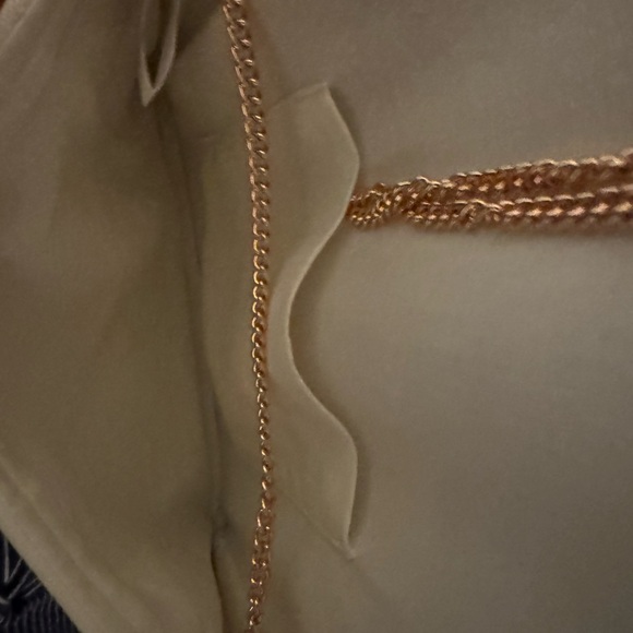 Francesca's Collections Beaded Clutch - Cream and Gold - Picture 3 of 5